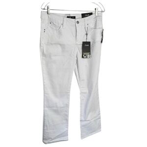 NWT Royalty for Me WWB‎ mid rise boot cut white jeans size 10